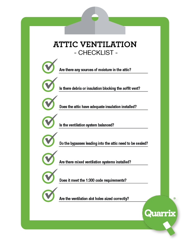 checklist attic ventilation quarrix interior